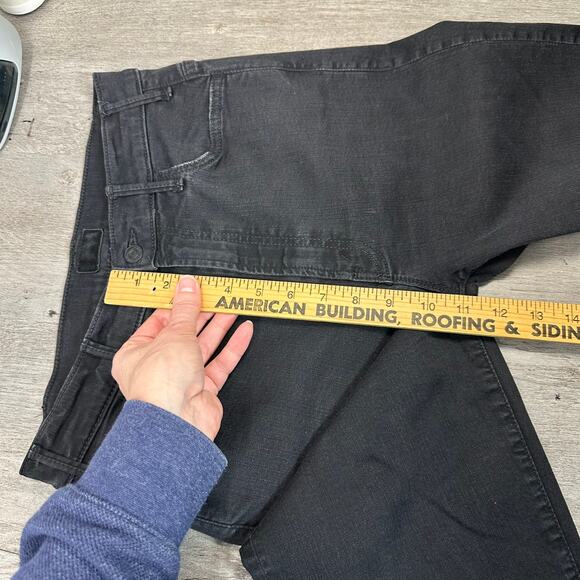 Mother The Hustler Ankle Fray Jeans Not Guilty Black Wash 27 - Picture 11 of 14